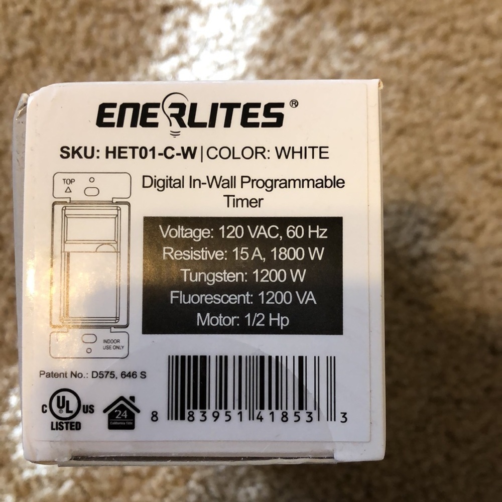 𝅺PROGRAMMABLE Digital Timer Switch NWT - Picture 6 of 6